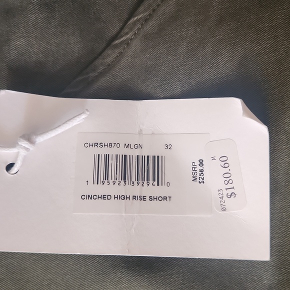 FRAME Cinched High Rise Short - Picture 2 of 7